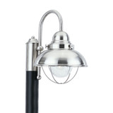 Generation Lighting. - 8269-98 - One Light Outdoor Post Lantern - Sebring - Brushed Stainless