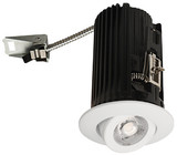 Elco Lighting - E2L18F27W - 2 Round Adjstbl 35Deg Beam Angle 27K - All White