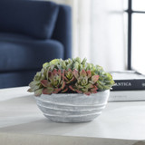 Uttermost - 60212 - Succulent Accent - Peoria - Green And Burgundy Tones