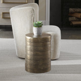 Uttermost - 50015 - Accent Table - Odin - Antique Brass