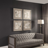 Uttermost - 41583 - Wall Art, S/4 - Divination - Silver Leaf