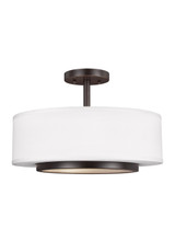 Generation Lighting. - 7728002-710 - Two Light Semi-Flush Convertible Pendant - Nance - Bronze