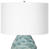 Uttermost - 30193 - One Light Table Lamp - Laced Up - Sea Foam Gloss Glaze
