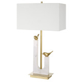 Uttermost - 30189 - One Light Table Lamp - Songbirds - Brushed Brass