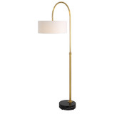 Uttermost - 30136-1 - One Light Floor Lamp - Huxford - Antique Brushed Brass
