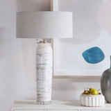 Uttermost - 28275 - Two Light Table Lamp - Lenta - Brushed Nickel