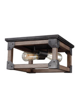 Generation Lighting. - 7513302-846 - Two Light Flush Mount - Dunning - Stardust