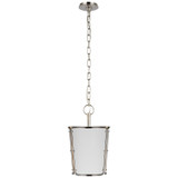 Visual Comfort Signature - S 5645PN-WHT - One Light Pendant - Hastings - Polished Nickel