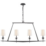 Visual Comfort Signature - S 5316BR-L - Four Light Chandelier - Etoile - Blackened Rust