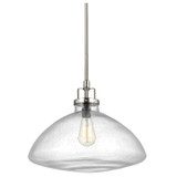Generation Lighting. - 6614501-962 - One Light Pendant - Belton - Brushed Nickel