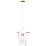 Visual Comfort Signature - RB 5092AB-CG - LED Lantern - Ovalle - Antique Burnished Brass