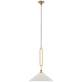 Visual Comfort Signature - RB 5061AB-BSQ - LED Pendant - Argo - Antique Brass