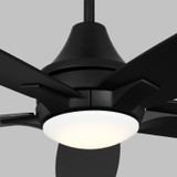 Generation Lighting. - 5LWDR52MBKD - 52" Ceiling Fan - Lowden - Midnight Black