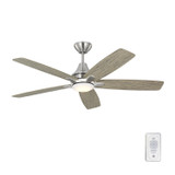 Generation Lighting. - 5LWDR52BSLGD - 52" Ceiling Fan - Lowden - Brushed Steel