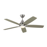 Generation Lighting. - 5LWDR52BSD - 52" Ceiling Fan - Lowden - Brushed Steel