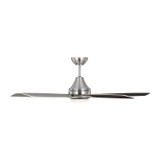 Generation Lighting. - 5LWDR52BSD - 52" Ceiling Fan - Lowden - Brushed Steel