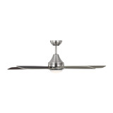 Generation Lighting. - 5LWDR52BSD - 52" Ceiling Fan - Lowden - Brushed Steel