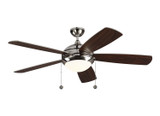 Generation Lighting. - 5DIC52PND-V1 - 52" Ceiling Fan - Discus - Polished Nickel