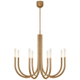 Visual Comfort Signature - KW 5581AB-EC - LED Chandelier - Rousseau - Antique-Burnished Brass