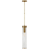 Visual Comfort Signature - KW 5118AB-CRG - One Light Pendant - Liaison - Antique-Burnished Brass