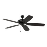 Generation Lighting. - 5CSM60MBK - 60" Ceiling Fan - Colony - Midnight Black
