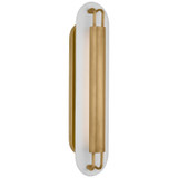 Visual Comfort Signature - KW 2506AB/WHT - LED Wall Sconce - Teline - Antique-Burnished Brass and Matte White