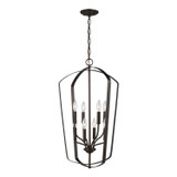Generation Lighting. - 5134908-710 - Eight Light Hall / Foyer Pendant - Romee - Bronze