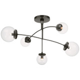 Visual Comfort Signature - KS 5403BZ-CG - Five Light Chandelier - Prescott - Bronze