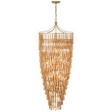 Visual Comfort Signature - JN 5135AGL - LED Chandelier - Vacarro - Antique Gold Leaf