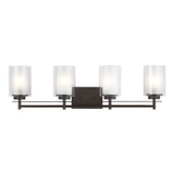 Generation Lighting. - 4437304EN3-710 - Four Light Wall/ Bath - Elmwood Park - Bronze