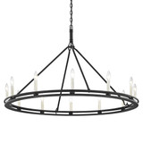 Troy Lighting - F6237-TBK - 12 Light Chandelier - Sutton - Textured Black