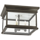 Visual Comfort Signature - CHO 4311BZ-CG - Three Light Flush Mount - Club Square - Bronze