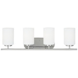 Generation Lighting. - 41163EN3-05 - Four Light Wall / Bath - Oslo - Chrome