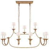 Visual Comfort Signature - CHC 5495GI-L - 11 Light Linear Pendant - Flemish - Gilded Iron