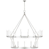 Visual Comfort Signature - CHC 5278PN - LED Chandelier - Darlana Ring - Polished Nickel