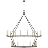 Visual Comfort Signature - CHC 5278AI - LED Chandelier - Darlana Ring - Aged Iron