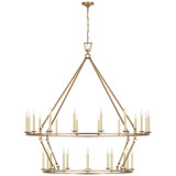 Visual Comfort Signature - CHC 5277GI - LED Chandelier - Darlana Ring - Gilded Iron