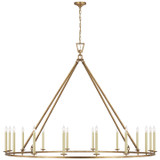 Visual Comfort Signature - CHC 5276GI - LED Chandelier - Darlana Ring - Gilded Iron