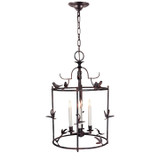 Visual Comfort Signature - CHC 3108R - Four Light Lantern - Diego - Hand Painted Rust Finish