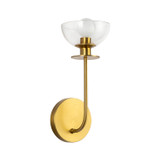 Alora - WV515205BGCL - One Light Wall Vanity - Sylvia - Brushed Gold/Clear Glass