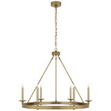 Visual Comfort Signature - CHC 1601AB - Six Light Chandelier - Launceton - Antique-Burnished Brass