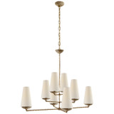 Visual Comfort Signature - ARN 5205GP-L - Eight Light Chandelier - Fontaine - Gilded Plaster