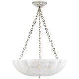 Visual Comfort Signature - ARN 5111PN-WG - Four Light Chandelier - Rosehill - Polished Nickel