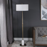 Uttermost - 28197 - One Light Floor Lamp - Minette - Antique Brass