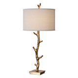 Uttermost - 27546 - One Light Table Lamp - Javor - Antiqued Gold