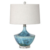 Uttermost - 27059-1 - One Light Table Lamp - Chasida - Blue Ceramic Glaze