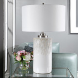 Uttermost - 26354-1 - One Light Table Lamp - Georgios - Brushed Nickel