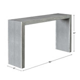 Uttermost - 25483 - Console Table - Aerina - Aged White With Gray Distressed