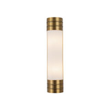 Alora - WV348218VBOP - Two Light Vanity - Willard - Vintage Brass/Opal Matte Glass