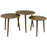 Uttermost - 25148 - Coffee Tables, S/3 - Kasai - Oxidized Antique Gold